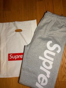 Supreme Sweats Gray Size Large