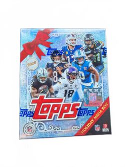 2026 TOPPS FOOTBALL HOLIDAY MEGA BOX (100 Cards) NFL Brand New Sealed QTY