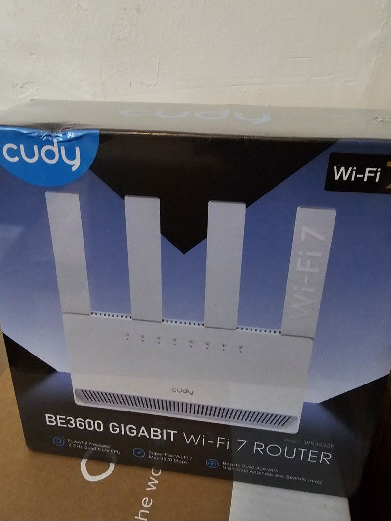 Brand New Cudy Dual Band BE3600 Wi-Fi 7 Router