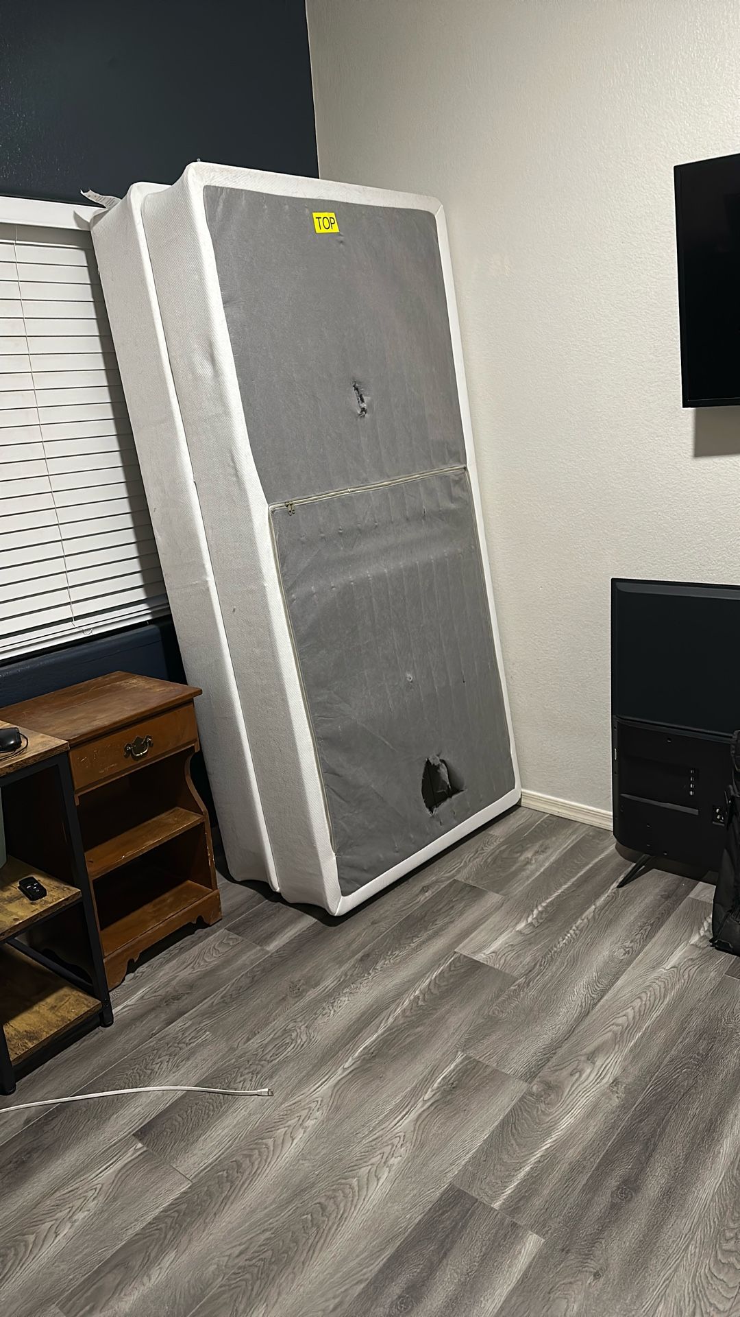 Two twin Metal Box Springs