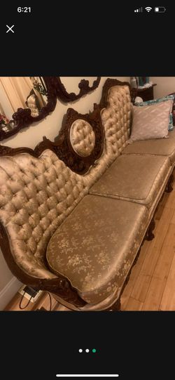 Living Room Set Antique 3 Couch Set