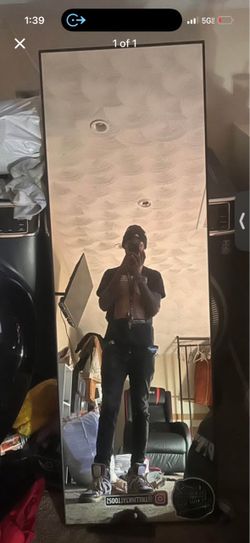 Large black full body mirror