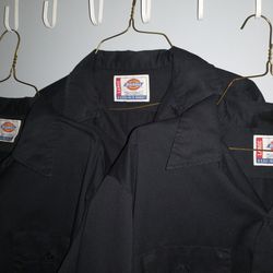 Dickies Large Long Sleeve Button Up Work Shirt's 