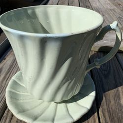 Really Large Cup And Saucer Flower Pot