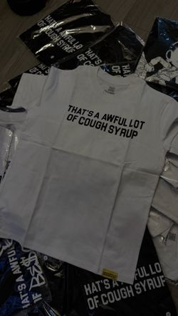 OG Awful Lotta Cough Syrup White Tee Shirt
