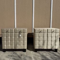 Luxury Nightstand End Tables Pair with High-End Accents