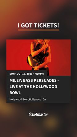 Miley Cyrus-Sunday Single Ticket