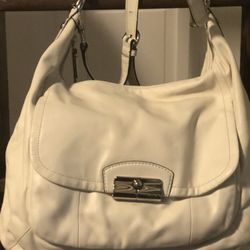 Coach White Hobo/crossbody Bag