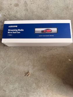 New AZDOME PG18S 12” Mirror Dash Cam – Front & Rear Camera