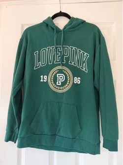 PINK Emerald Green Hoodie