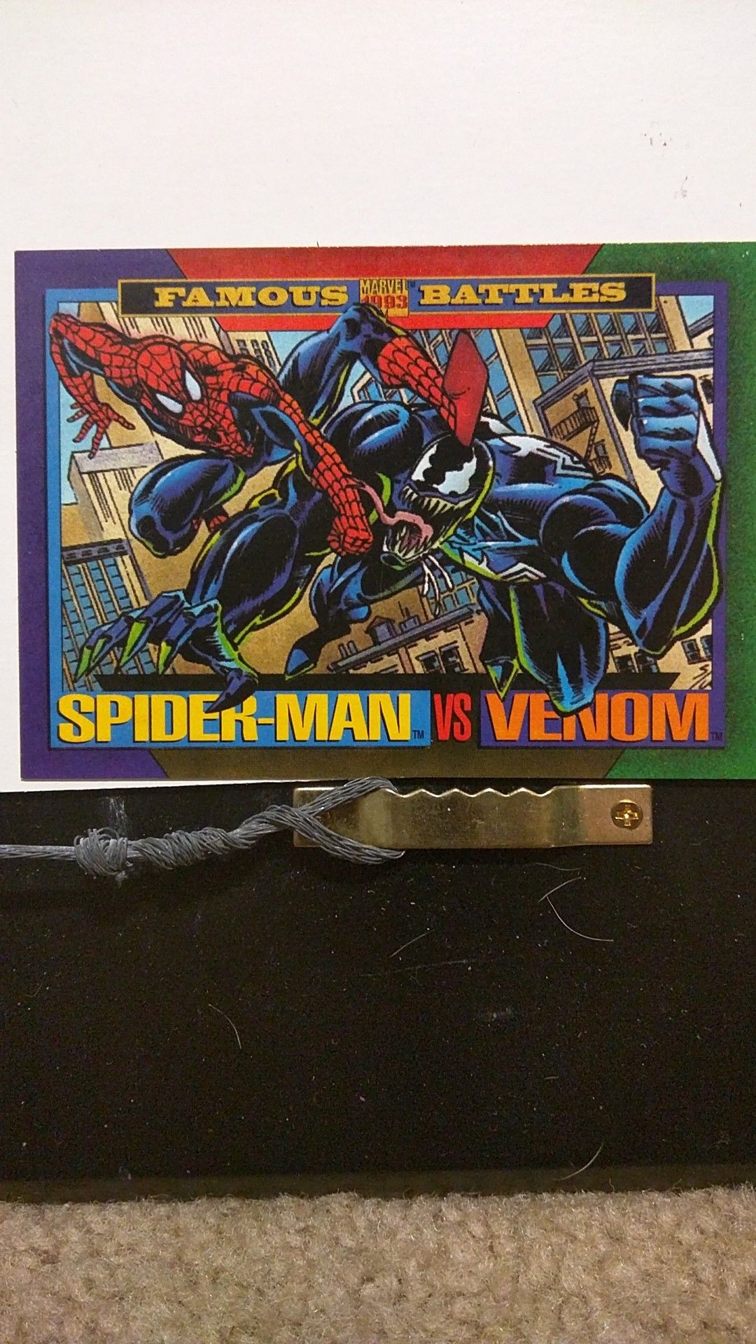 Spider-Man vs Venom card