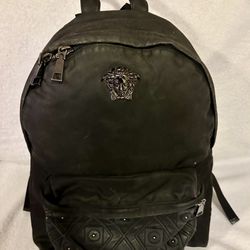 Versace Medusa Black Backpack 