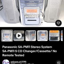 Panasonic CD Stereo SA-PM11 