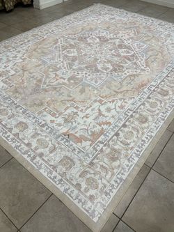 Unique pattern machine washable area rug carpet - 9x12 feet - MB143