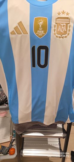 Authentic Adidas Argentina Lionel Messi #10 Home Shirt
