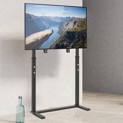 32-100" TV Floor Stand Portable LED LCD HD Flat TV Mount Bracket, Height Adjustable