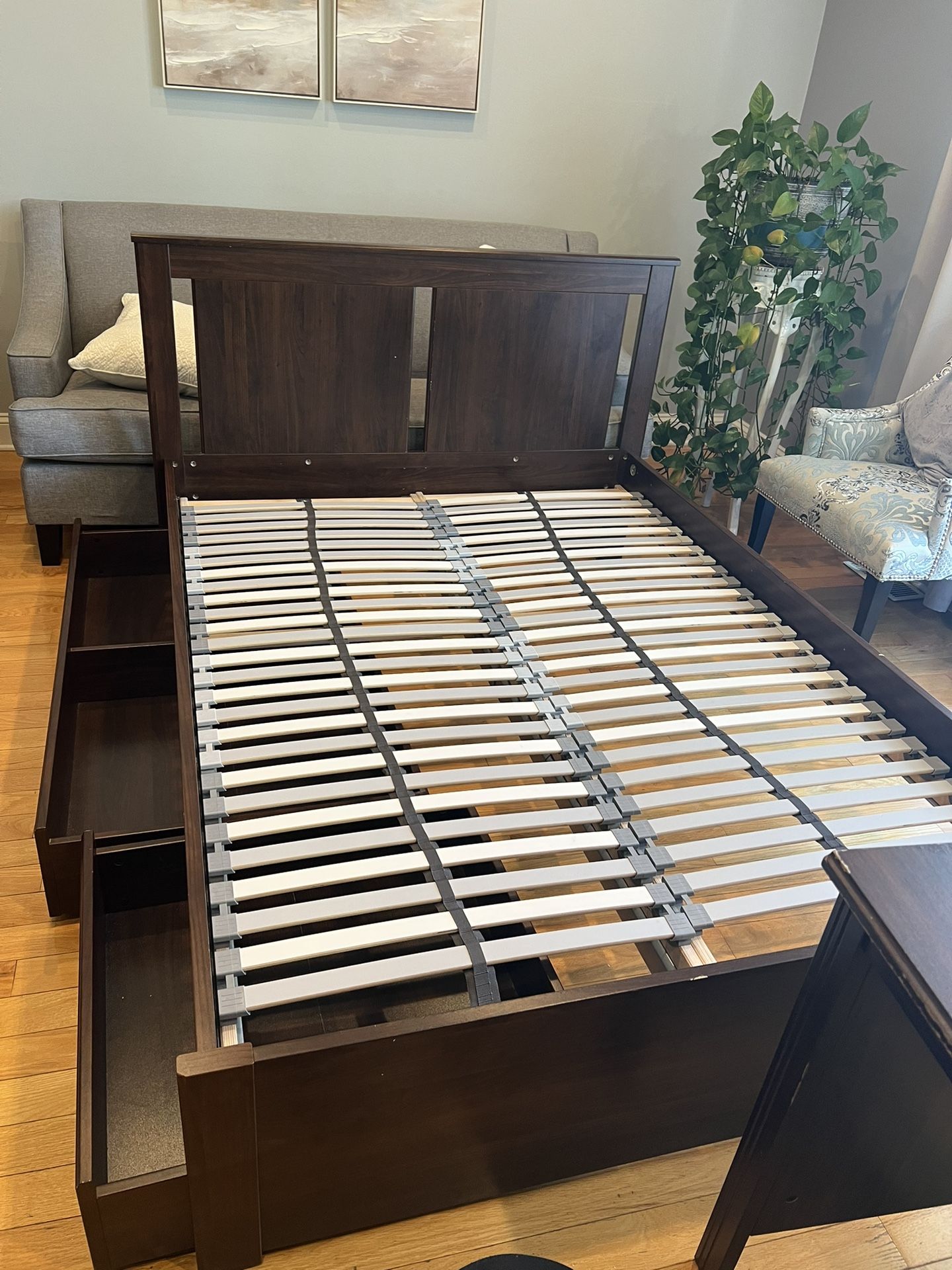 Bed, Desk & Chair 