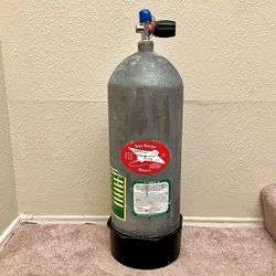 Worthington 123 Cu Ft Scuba Diving Tank, New Hydro And VIP