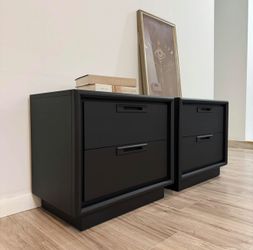 Professional Restored Nightstand Set By United
 25”L x 16”W x 22.5”H
