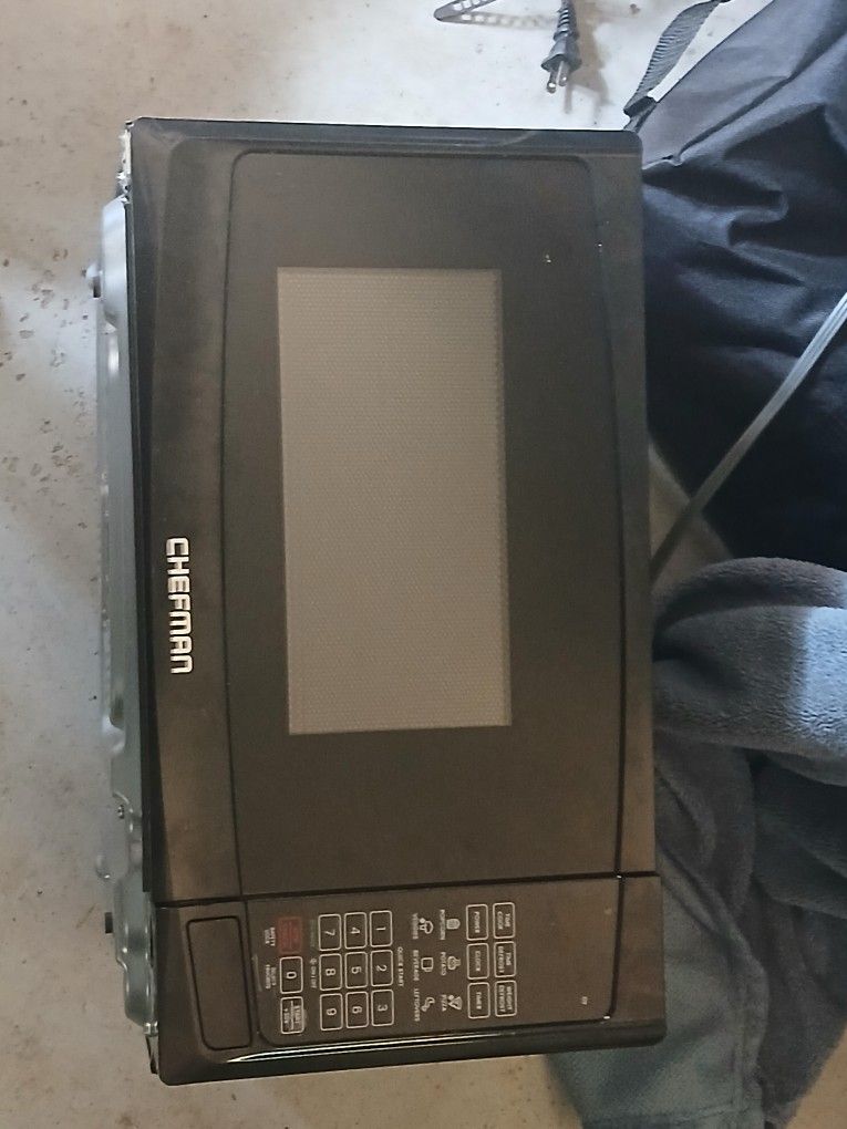 Black Chef man Microwave