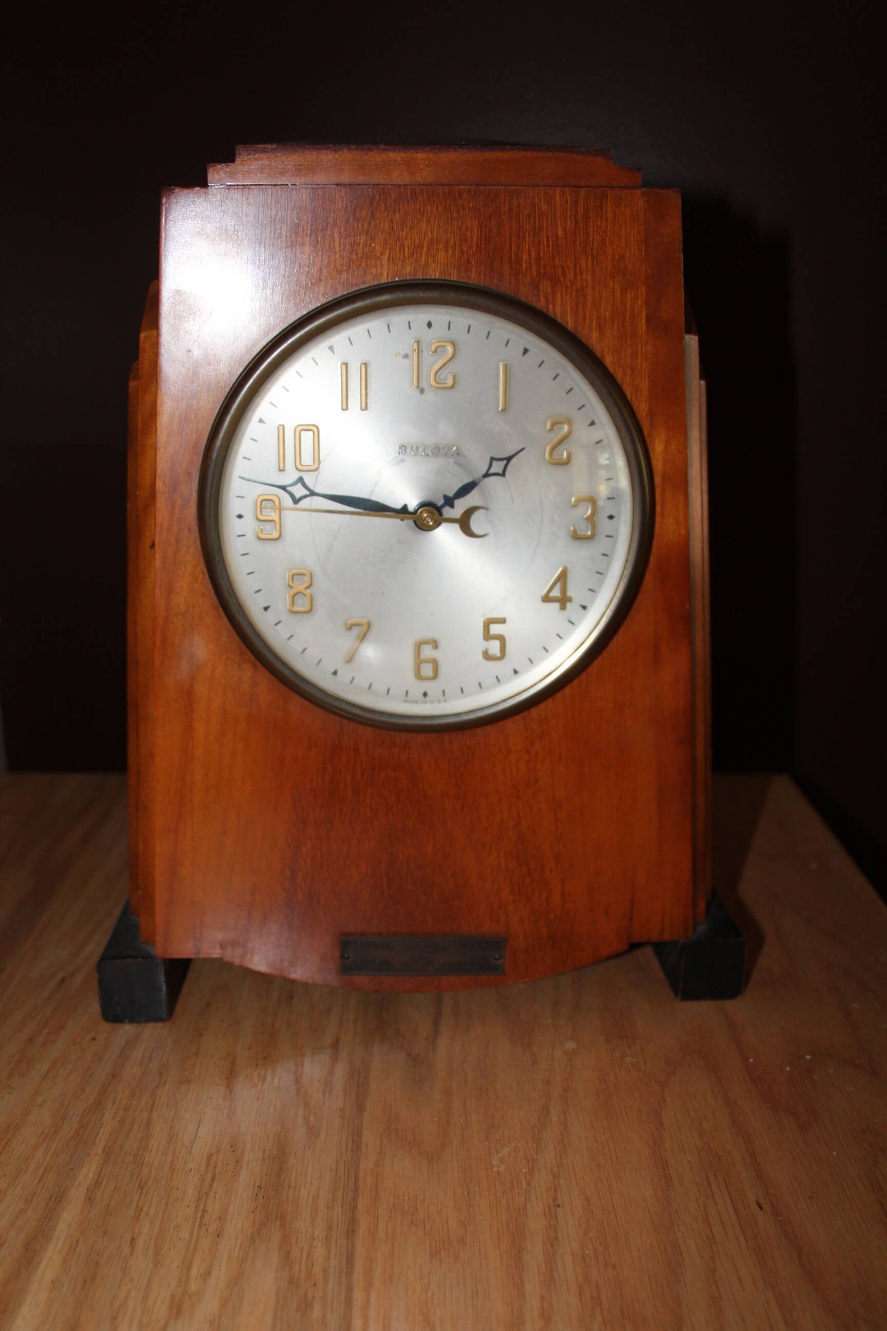 Antique Bulova mantel clock