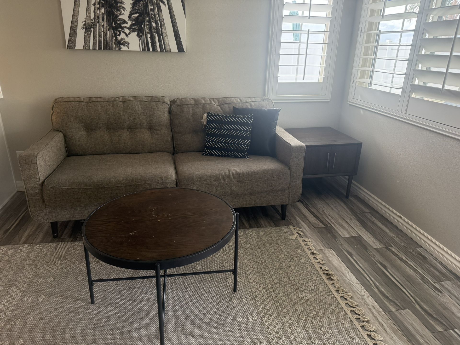 Couch, Side Table And Coffee Table 