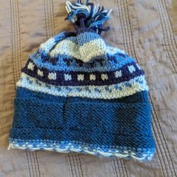 Fleece Lined Wool Hat Made In Nepal