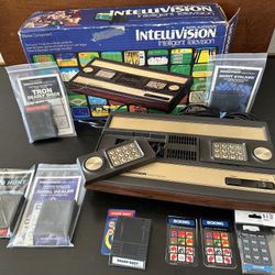 Intellivision Video Game console Tested Working Vintage Game Bundle With Games TRON