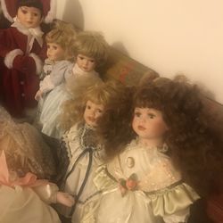 Beautiful Vintage Porcelain Dolls
