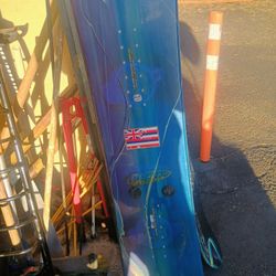 North Shore Snowboard With Case 60 In X 10 In Wide