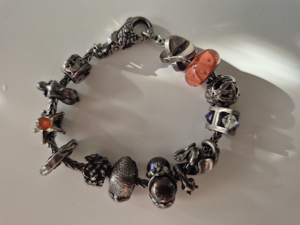 Troll Beads Authentic Charm Bracelet 