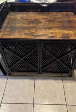 Dog crate furniture