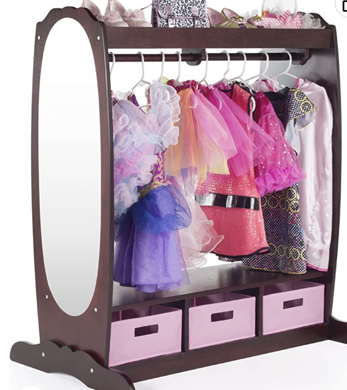 Kids Armoire With Mirror