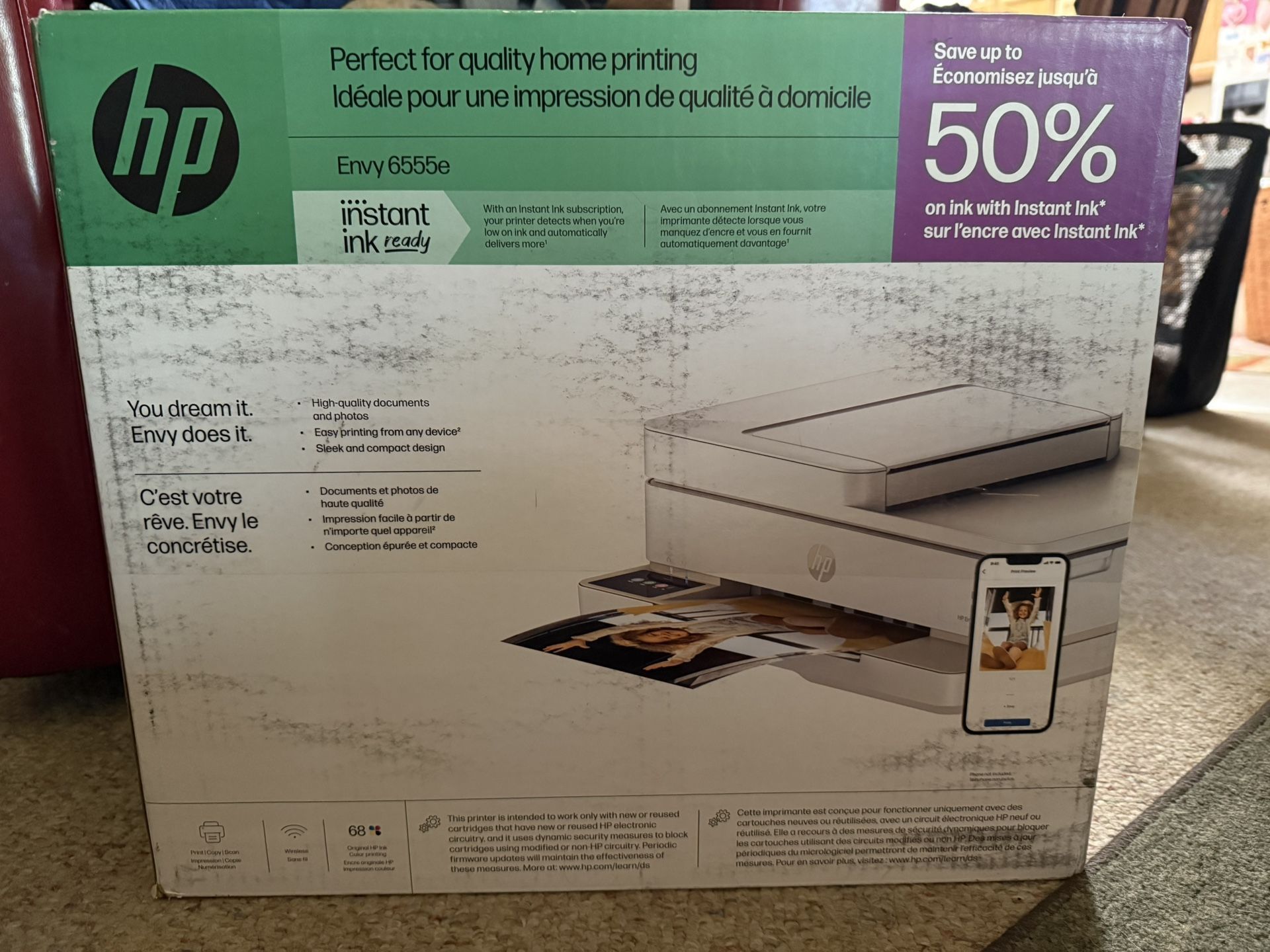 Brand New HP Envy 6555e All-in-One Printer