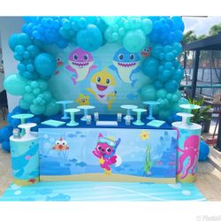 Baby Shark Party Decoration .. Fiesta Para Niño.. Kids Party