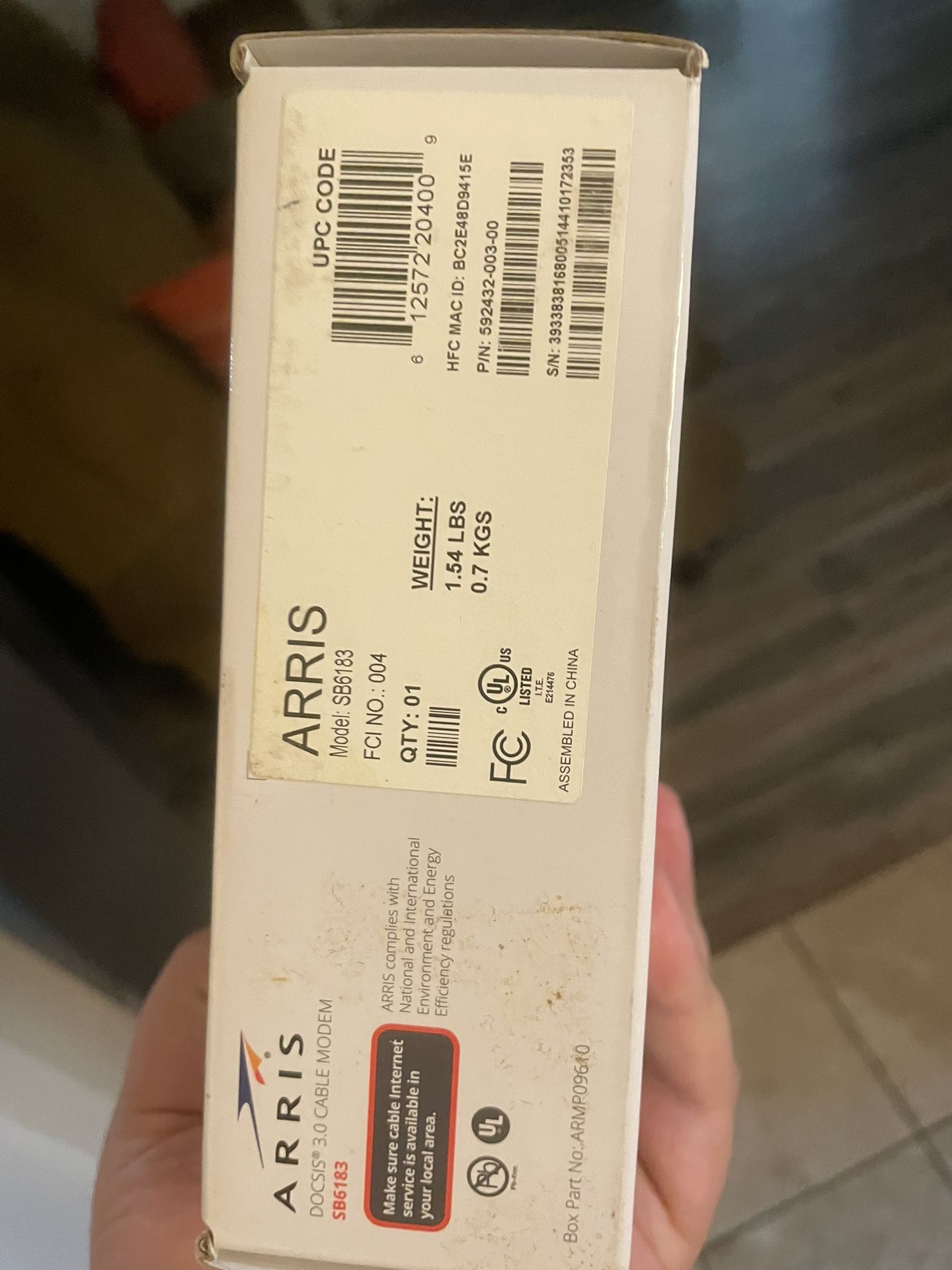 Arris Sb6183