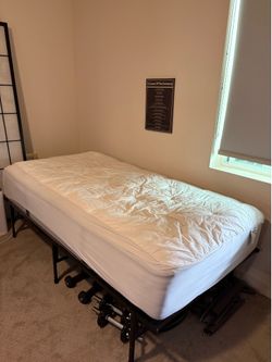 Twin size mattress and bedframe (pick up only)