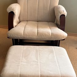 Nursing Glider / Rocking Chair With Ottoman 