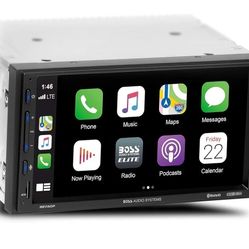 BOSS Audio Systems Elite BE7ACP Car Multimedia Player with Apple CarPlay Android Auto - 7 Inch LCD Capacitive Touchscreen, Double Din, Bluetooth

