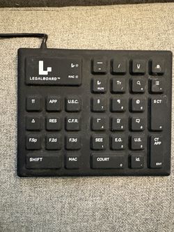 LegalPad by LegalBoard – USB Legal Keypad / Number Pad (Model BHP-LB002)