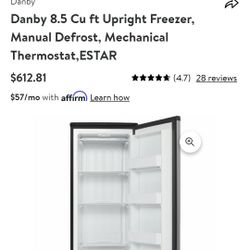 Brand New Danby Upright Freezer 
