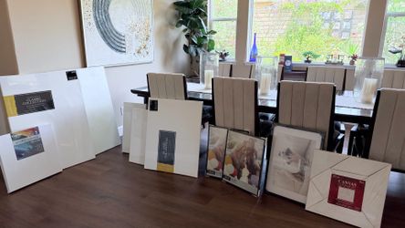 New blank canvases  & picture frames