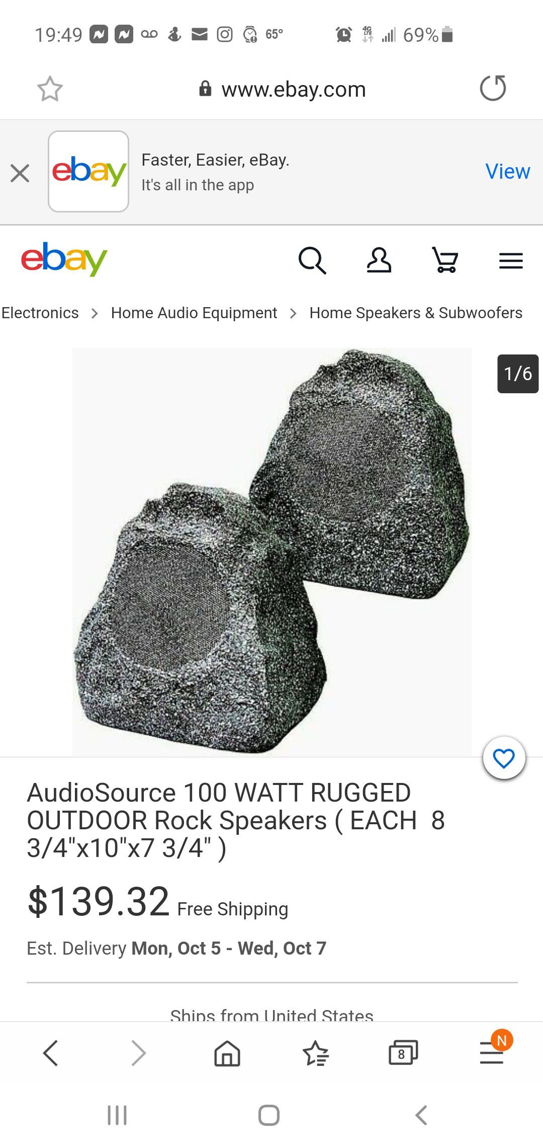 Audiosource out door rock speakers