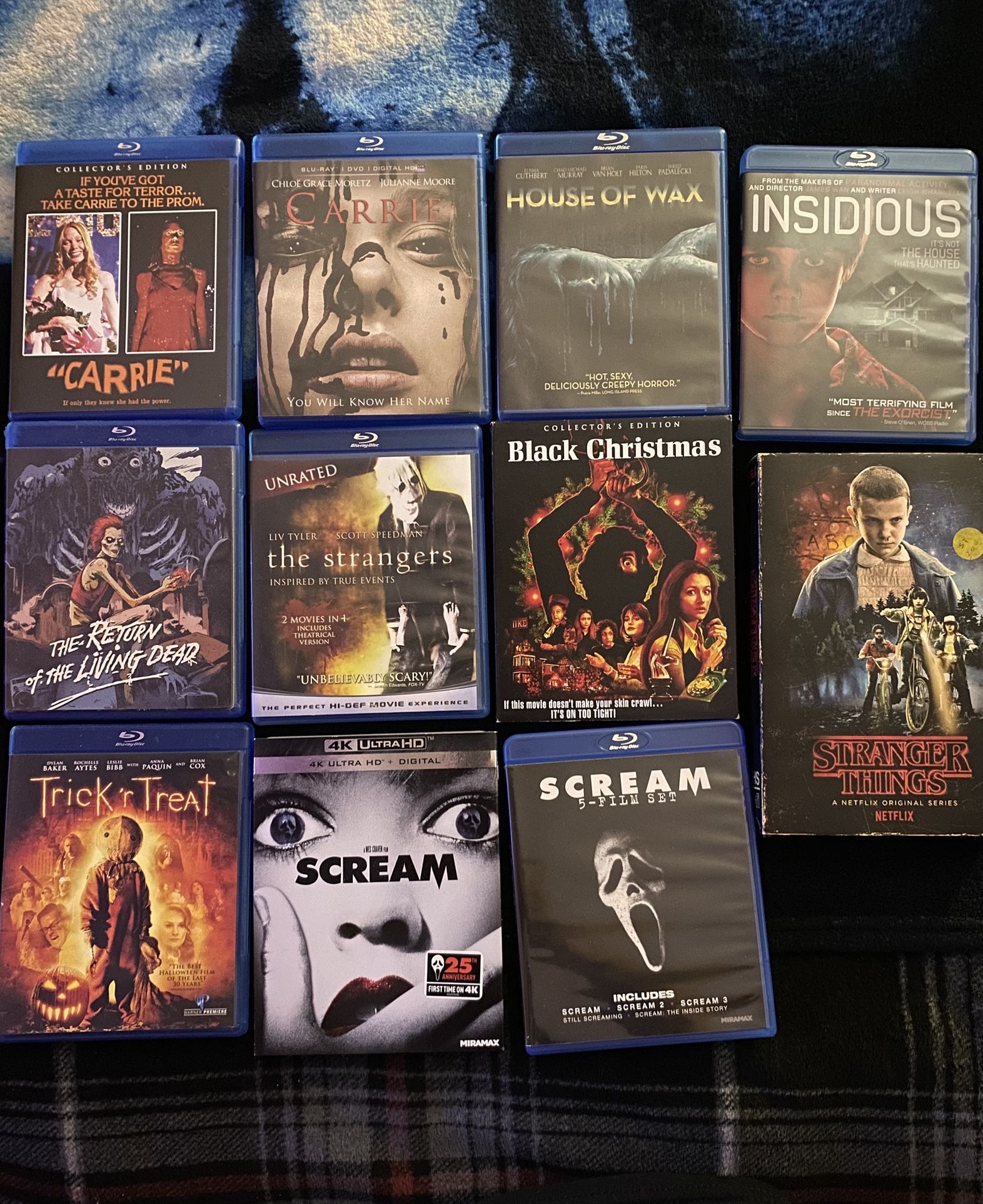 HORROR MOVIE LOT (13) Scream, Carrie, Stranger Things, Etc. 