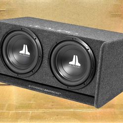 JL Audio Bass Speaker System Dual 10" W0v3 Series Subwoofers 1200 Watts CP210-W0v3 🚨 Payment Options Available 🚨 No Credit Needed 🚨 