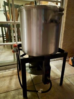Outdoor Propane Burner with Large Stock Pot