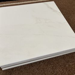 5 count 12 in x 12 in White Ceramic Tiles