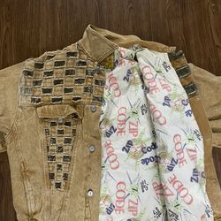 Rare Vintage 80s Zip Code Jacket and Matching jeans