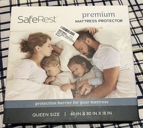 SafeRest Queen Size Premium Waterproof Mattress Protector.