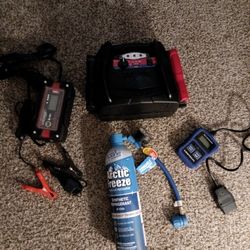 All New Portable Car Jump Start, Battery Charger, Ac Refill, Odo Reader 